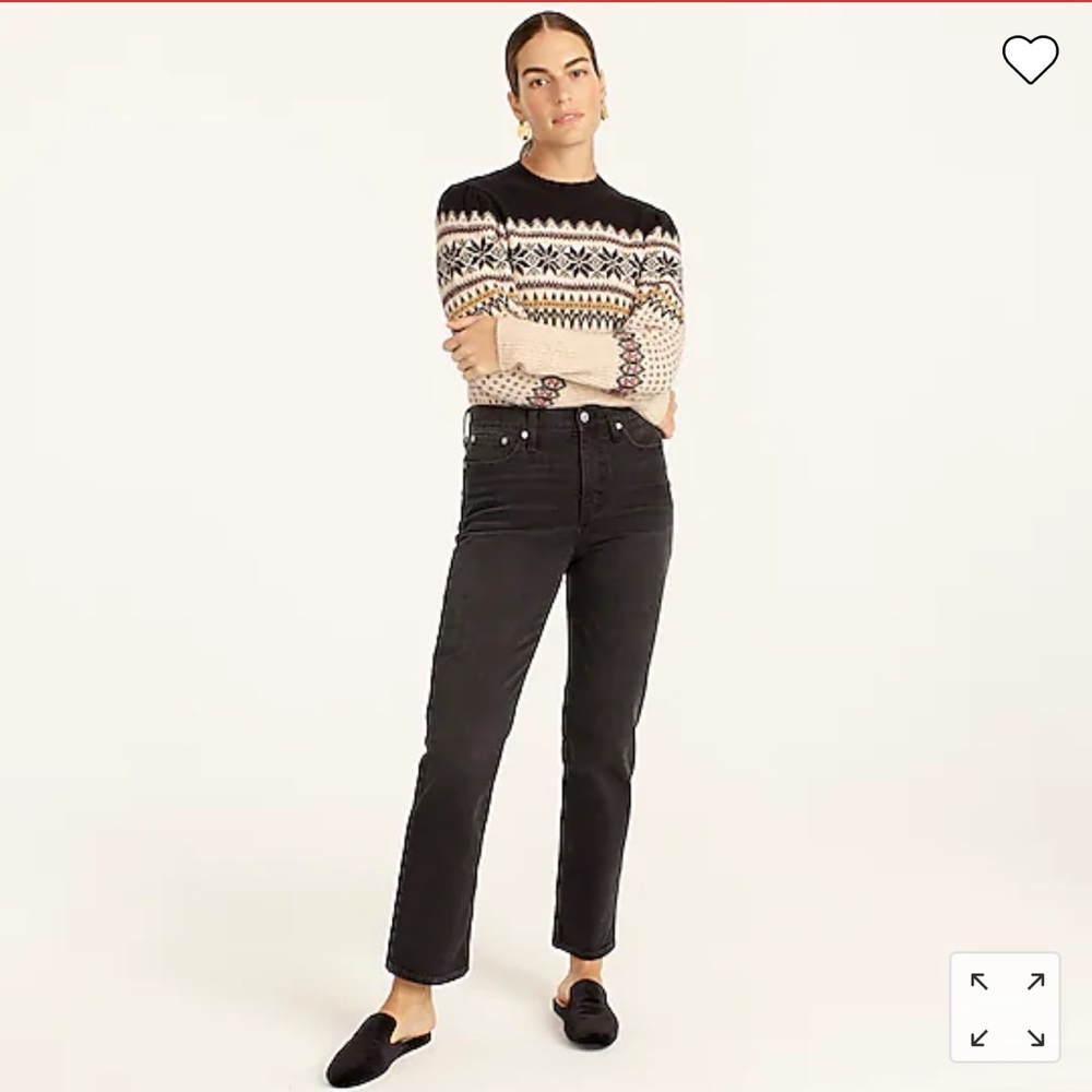 Like New J Crew Curvy Vintage Slim Straight Jean - 27